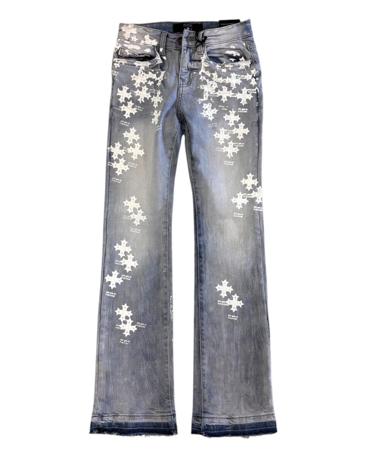 Junior's See You In Paradise Stacked Jeans