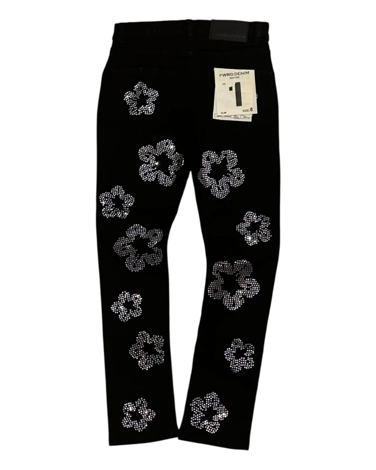 Junior’s Crystal Flower Pants
