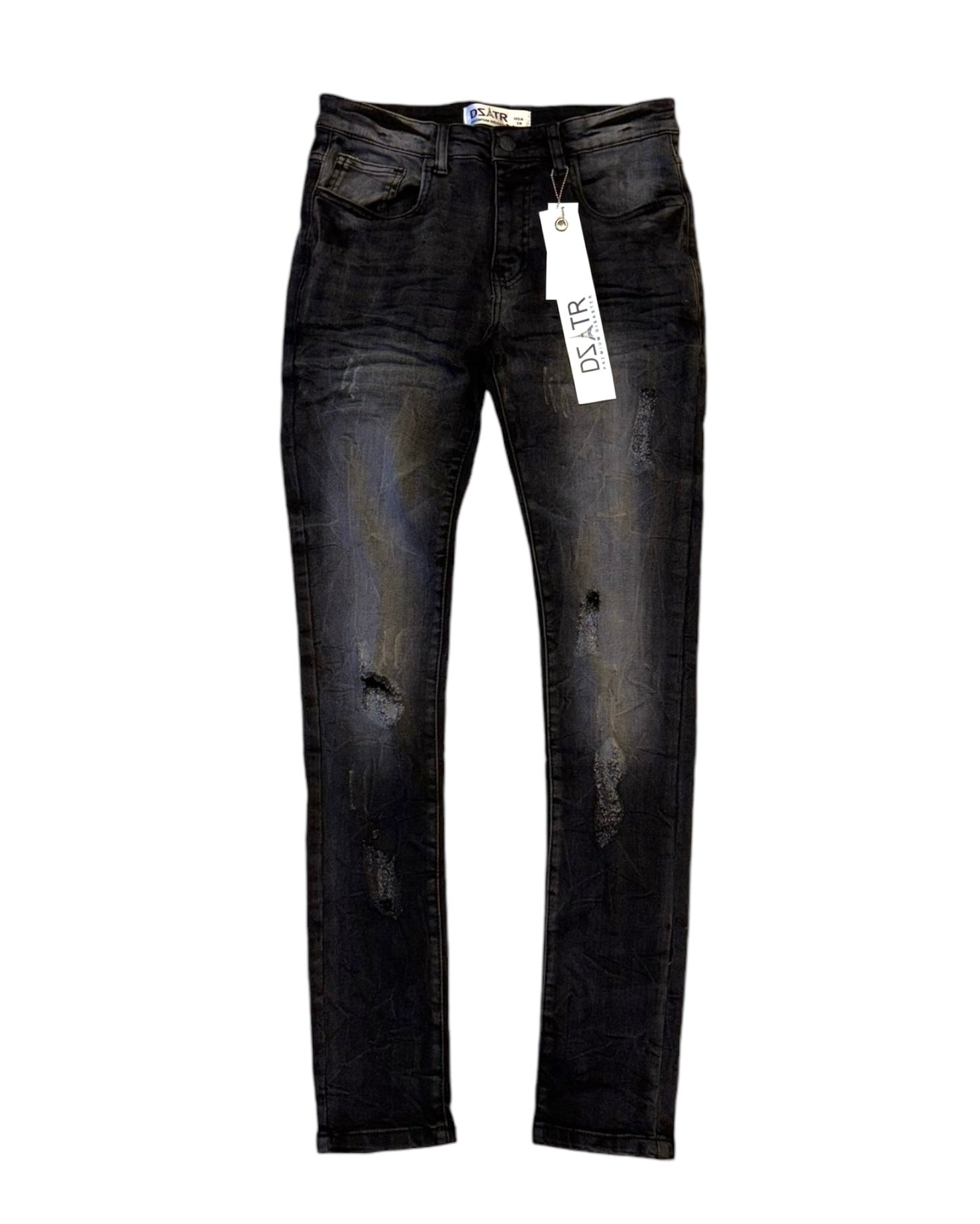 Faded Distressed Slim Jean