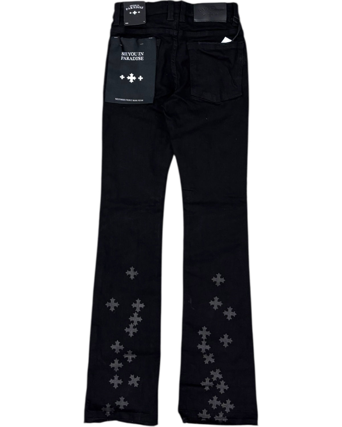 Junior's Faded Crosses Jeans