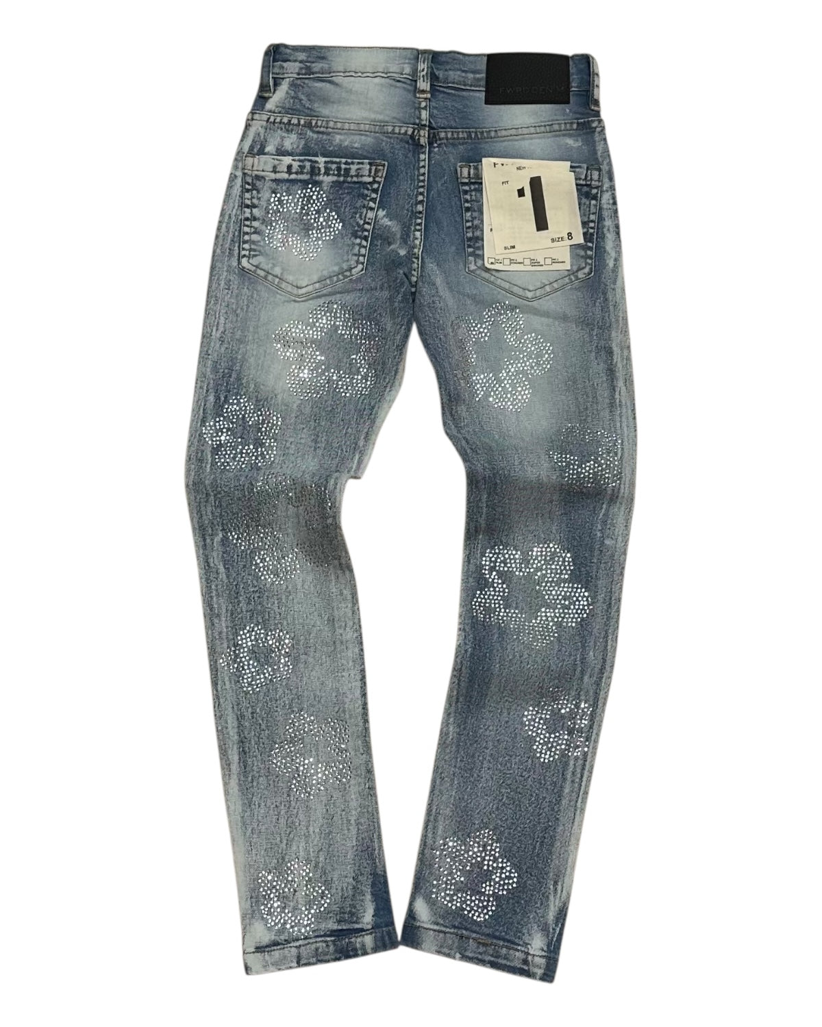 Junior’s Crystal Flower Pants