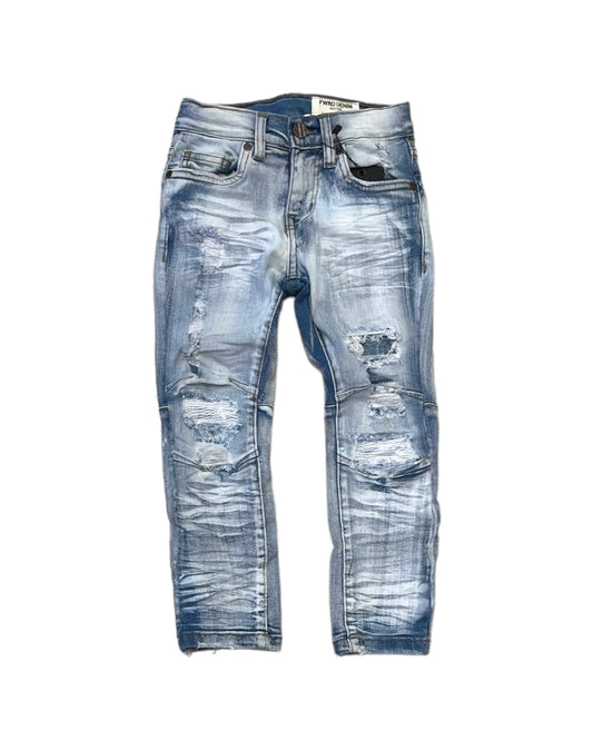 Kid’s Knee Ripped Distressed Jeans