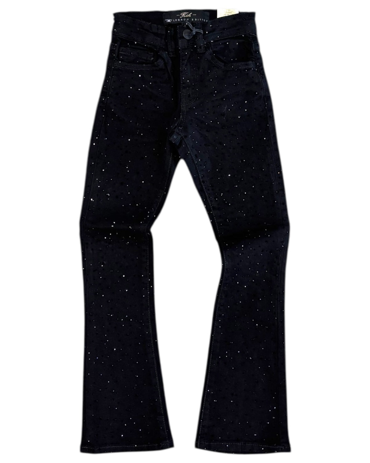 Toddler's Re-Up Crystal Stacked Jeans