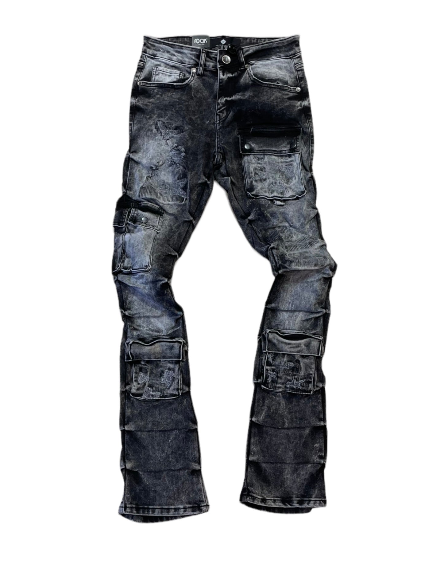 CGO Distressed Stacked Jeans