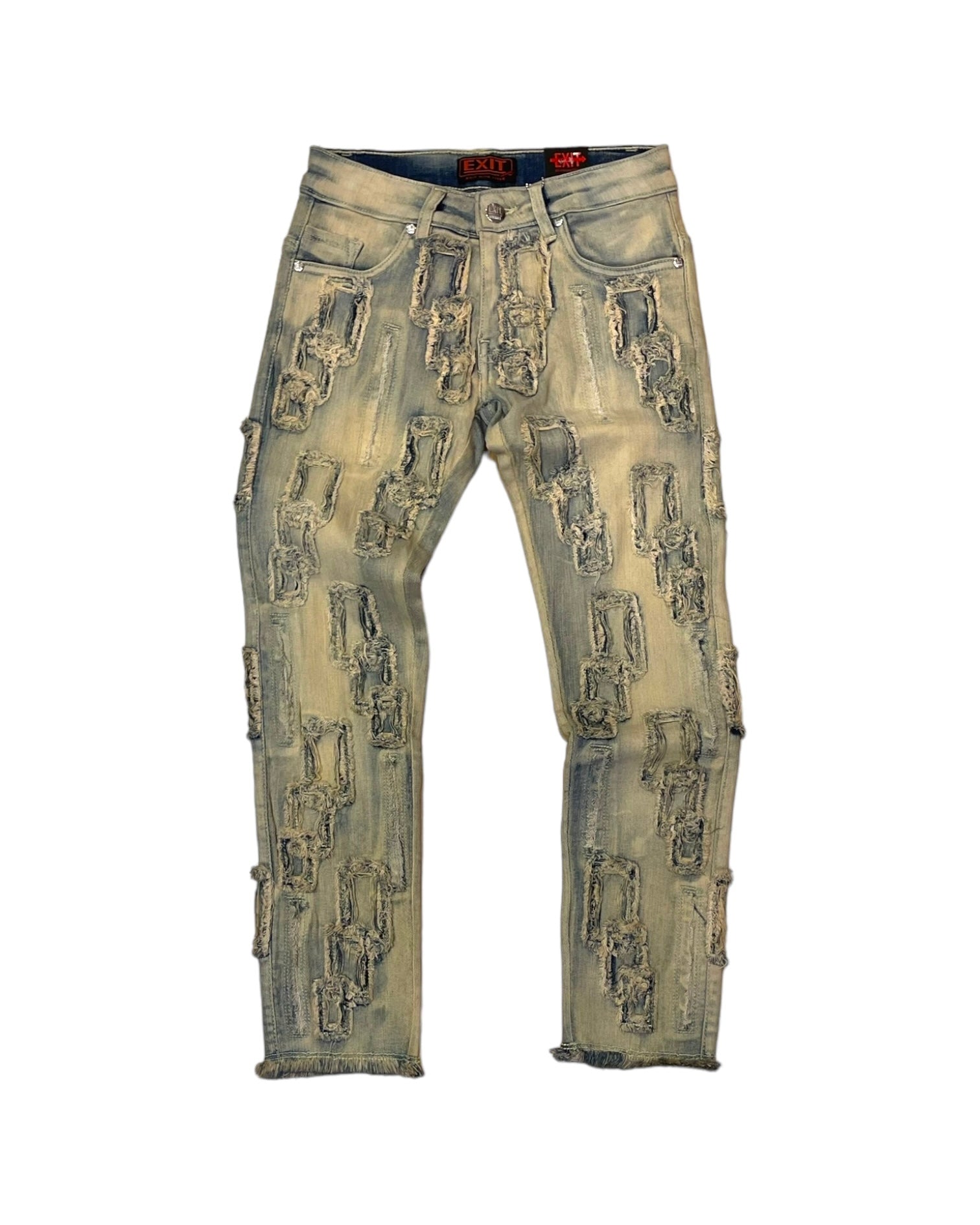 stone wash designer jeans for the junior boys sizes 8 to 16