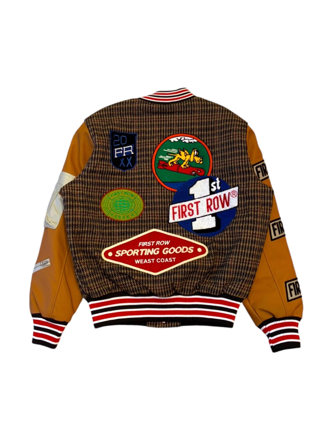 All Over Logo Varsity Jacket