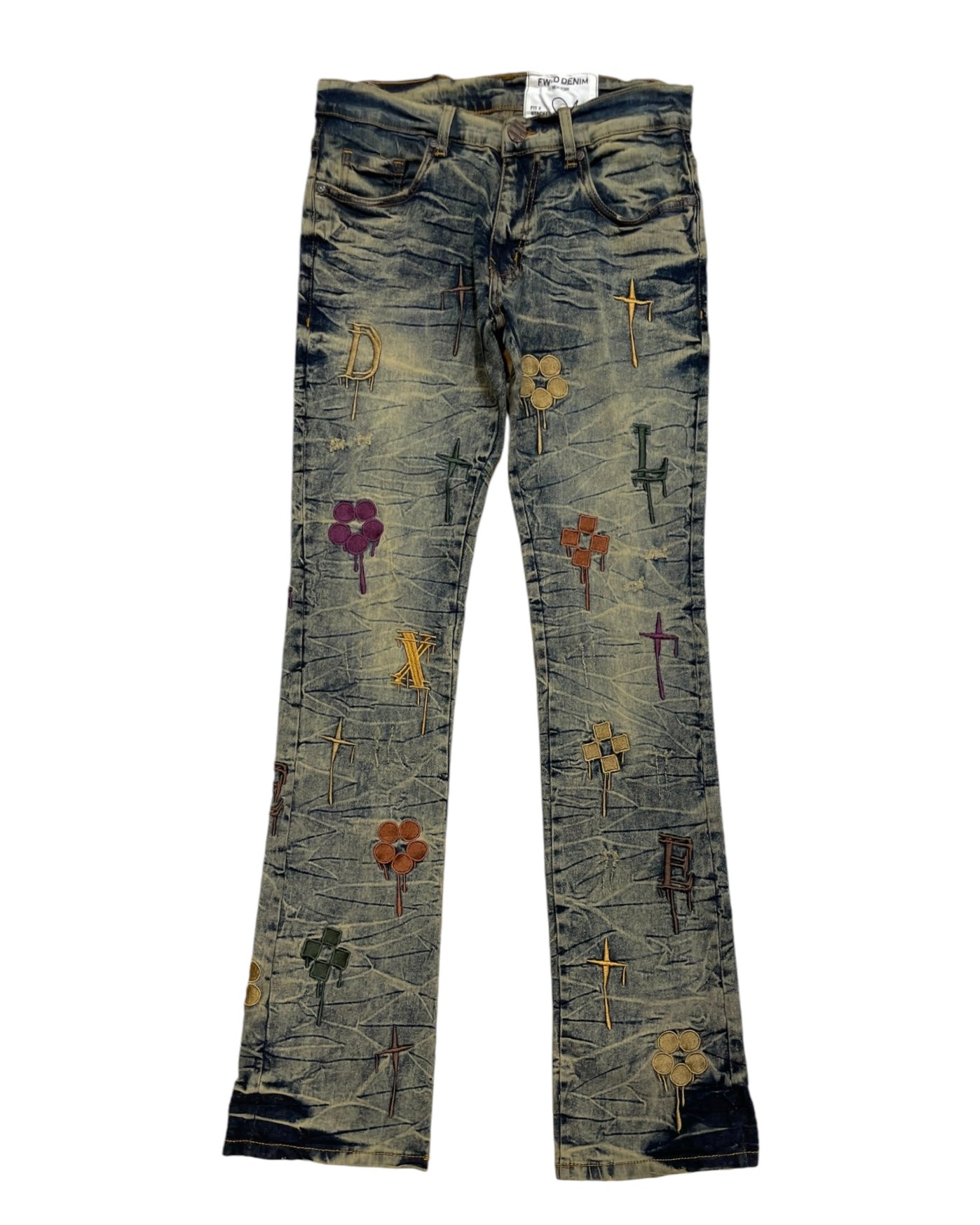 Drippy Logo Stacked Jeans