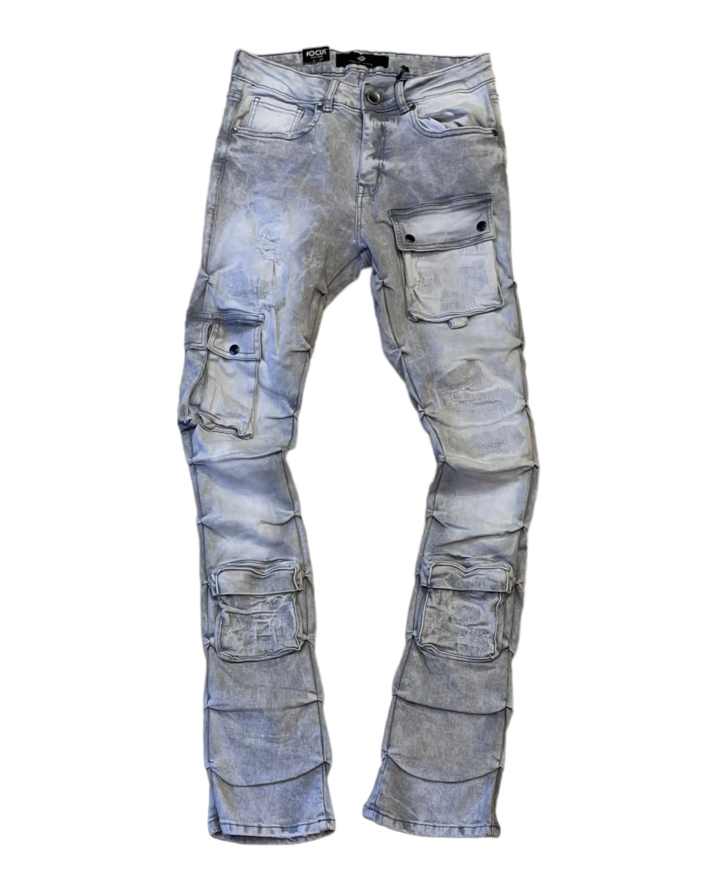 CGO Distressed Stacked Jeans