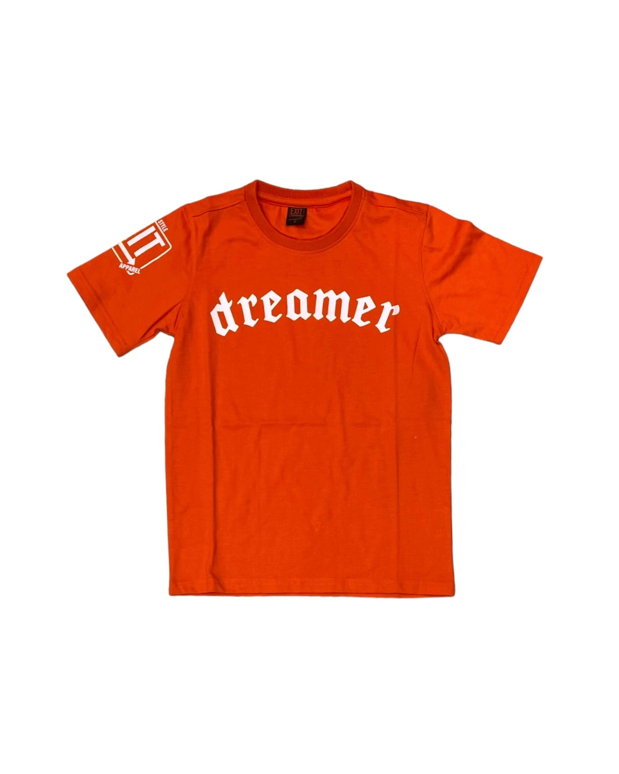 Junior size “Dreamer” tee in orange