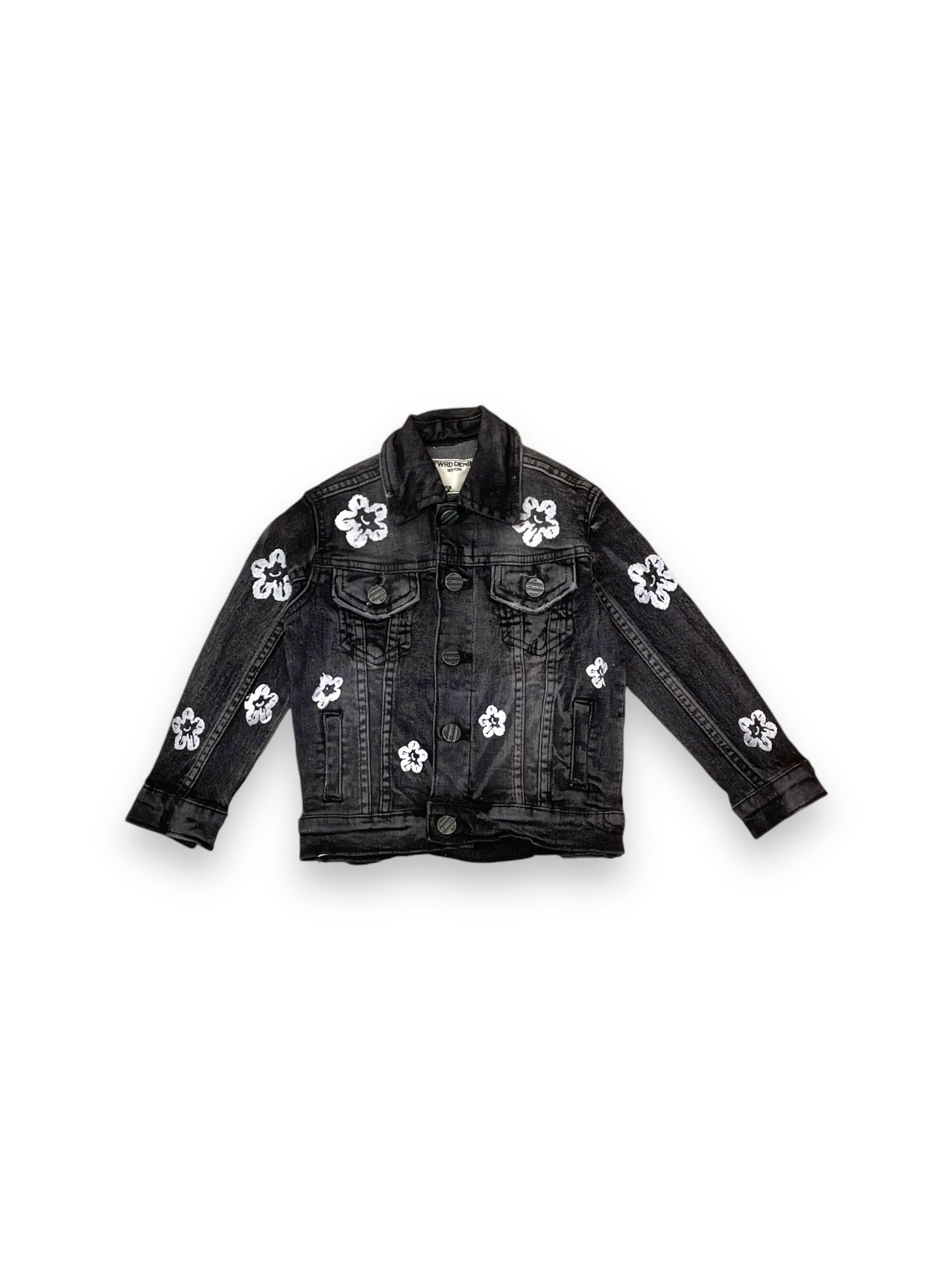 Toddler’s Flower Denim Jacket