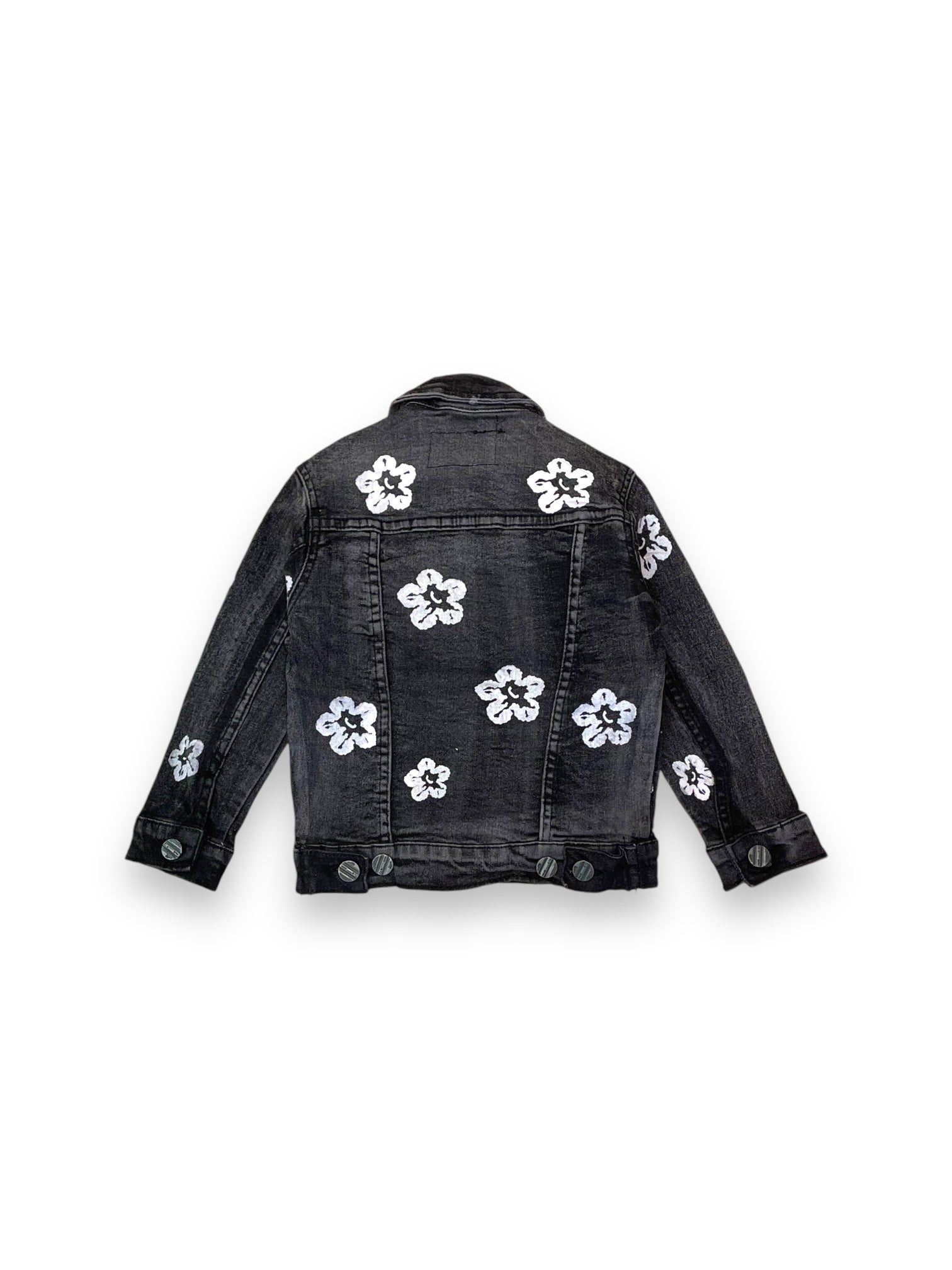 Toddler’s Flower Denim Jacket