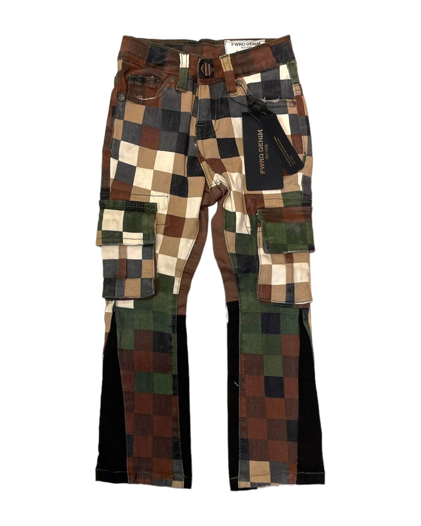 toddler boys olive green digital camo pants.