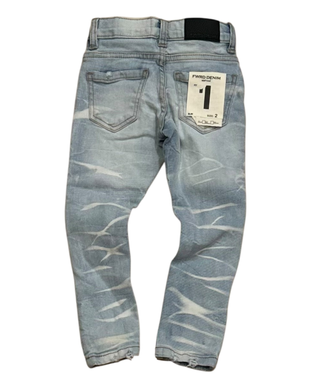 Toddler's Crystal Cross Denim Pants