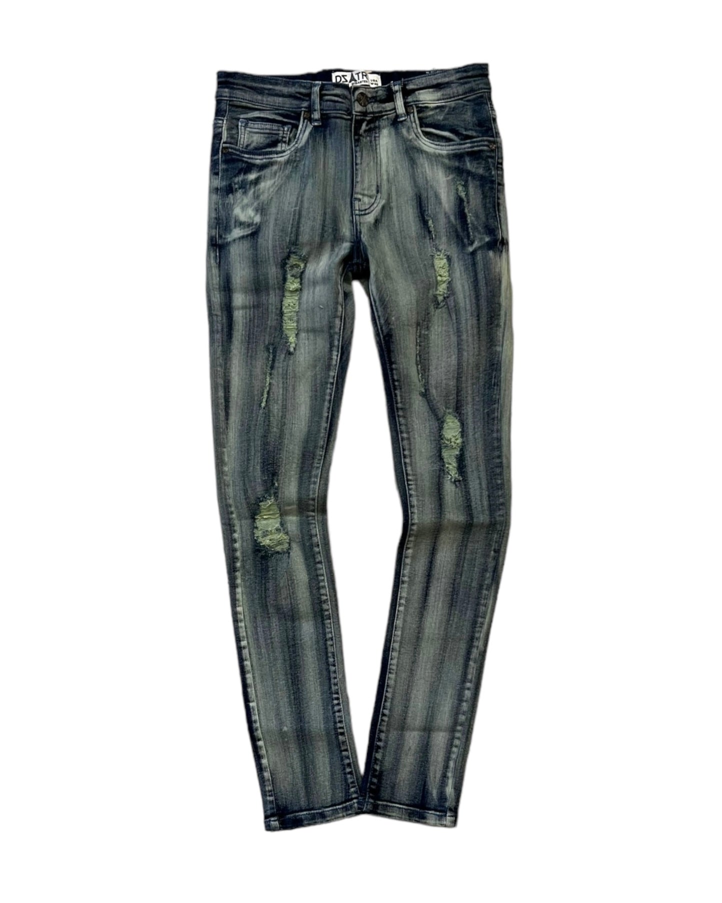 Tinted Ripped Skinny Denim