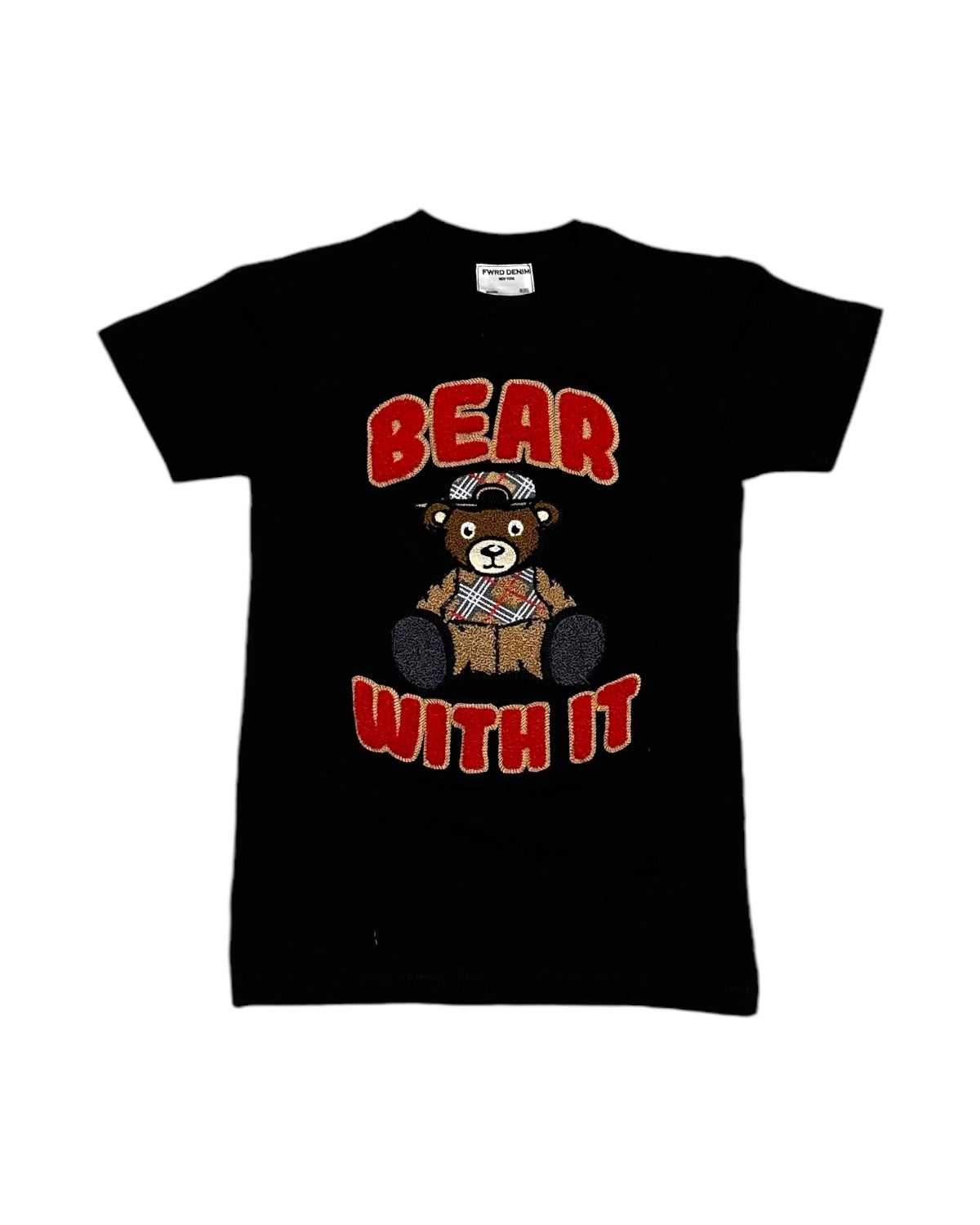 Junior’s Plaid Bear Tee