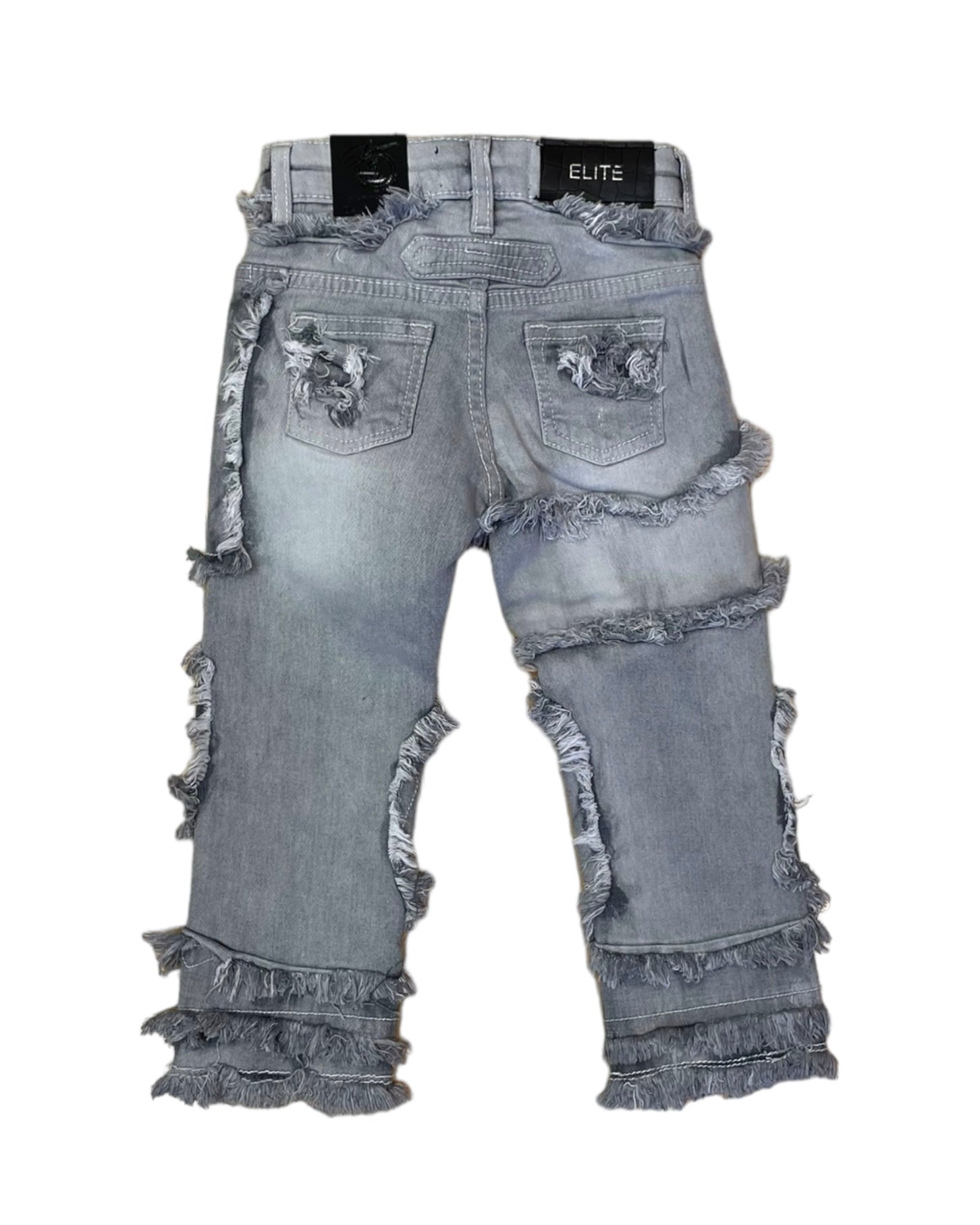 Toddler’s Frayed Straight Jeans