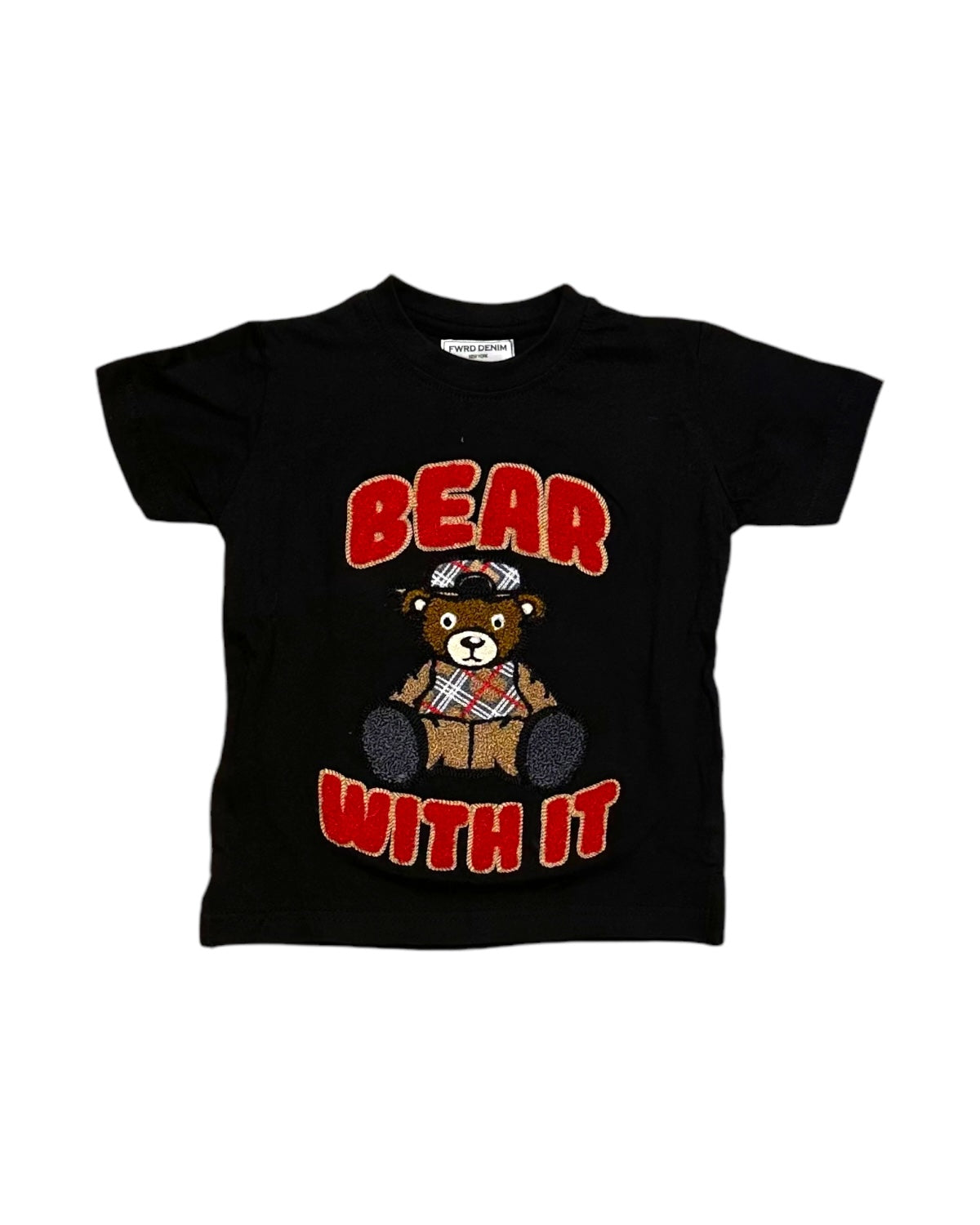 Toddler’s Plaid Bear Tee