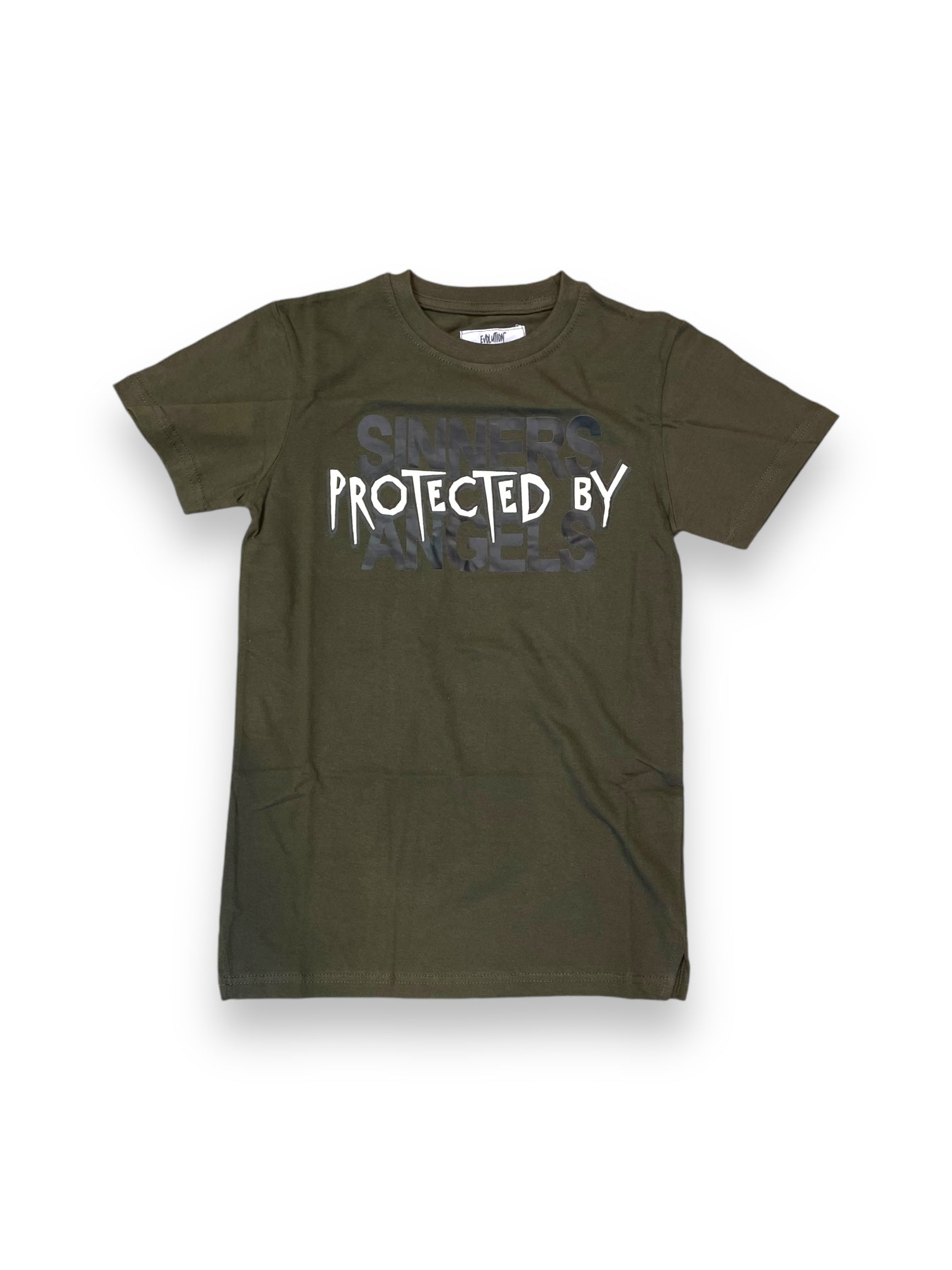 Boy’s Sinners Protected By Angels Tee