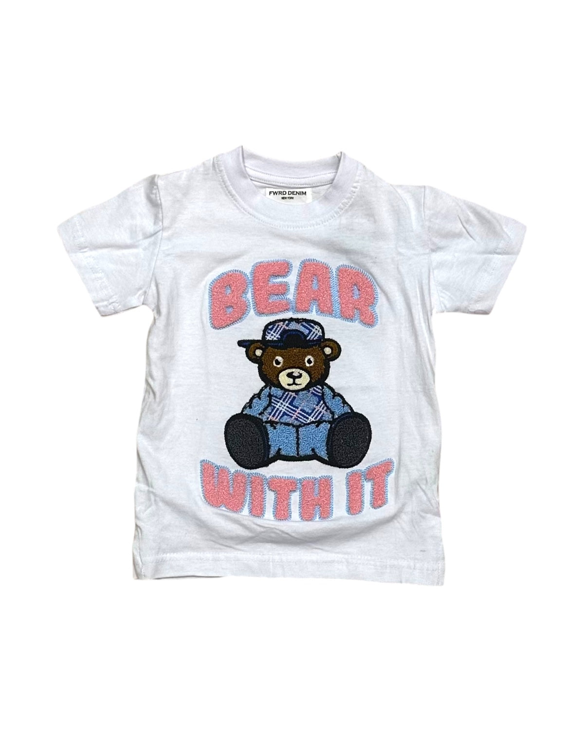 Junior’s Plaid Bear Tee