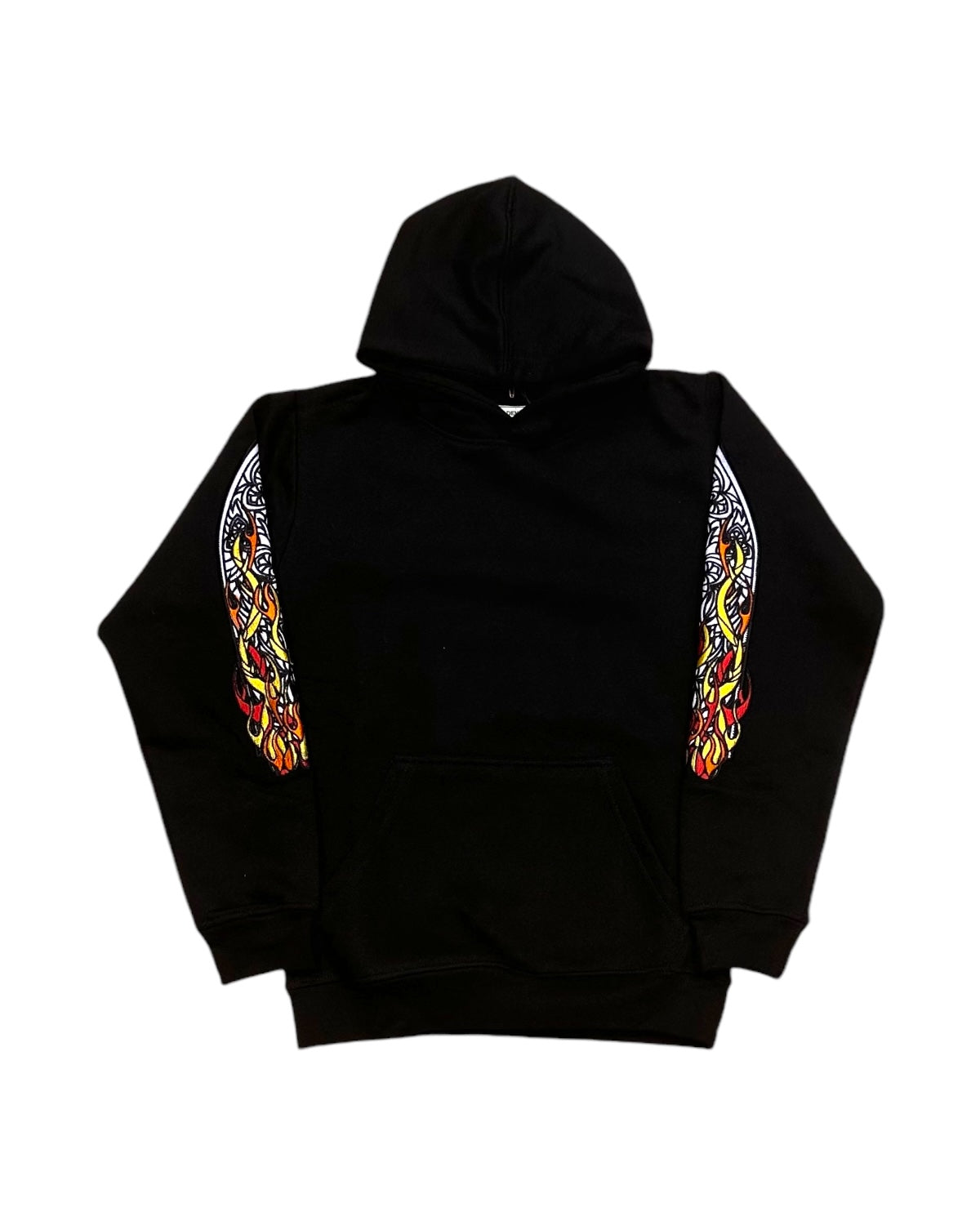 Junior’s Flamin’ Stained Glass Pullover Hoodie