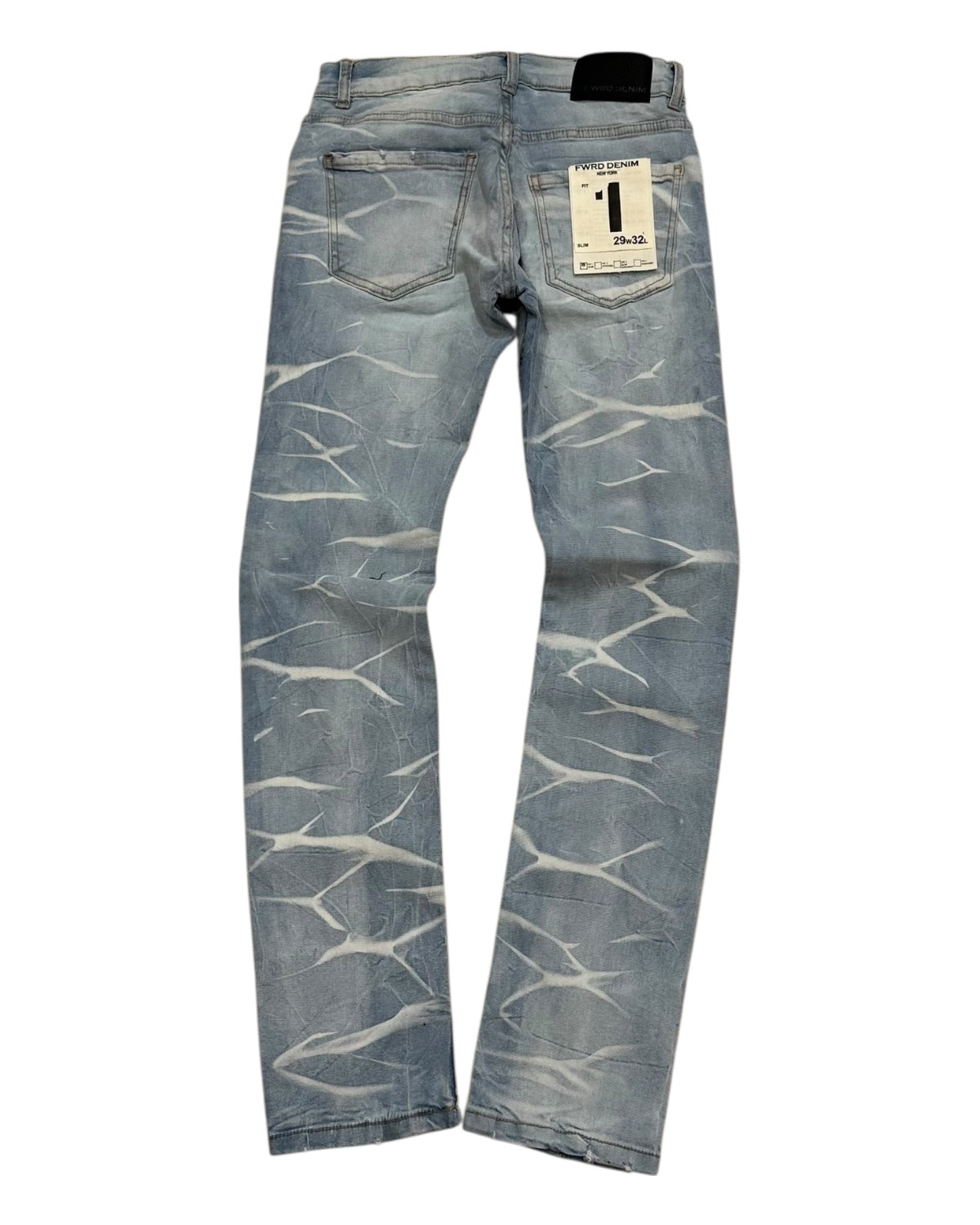 Crystal Cross Denim Pants