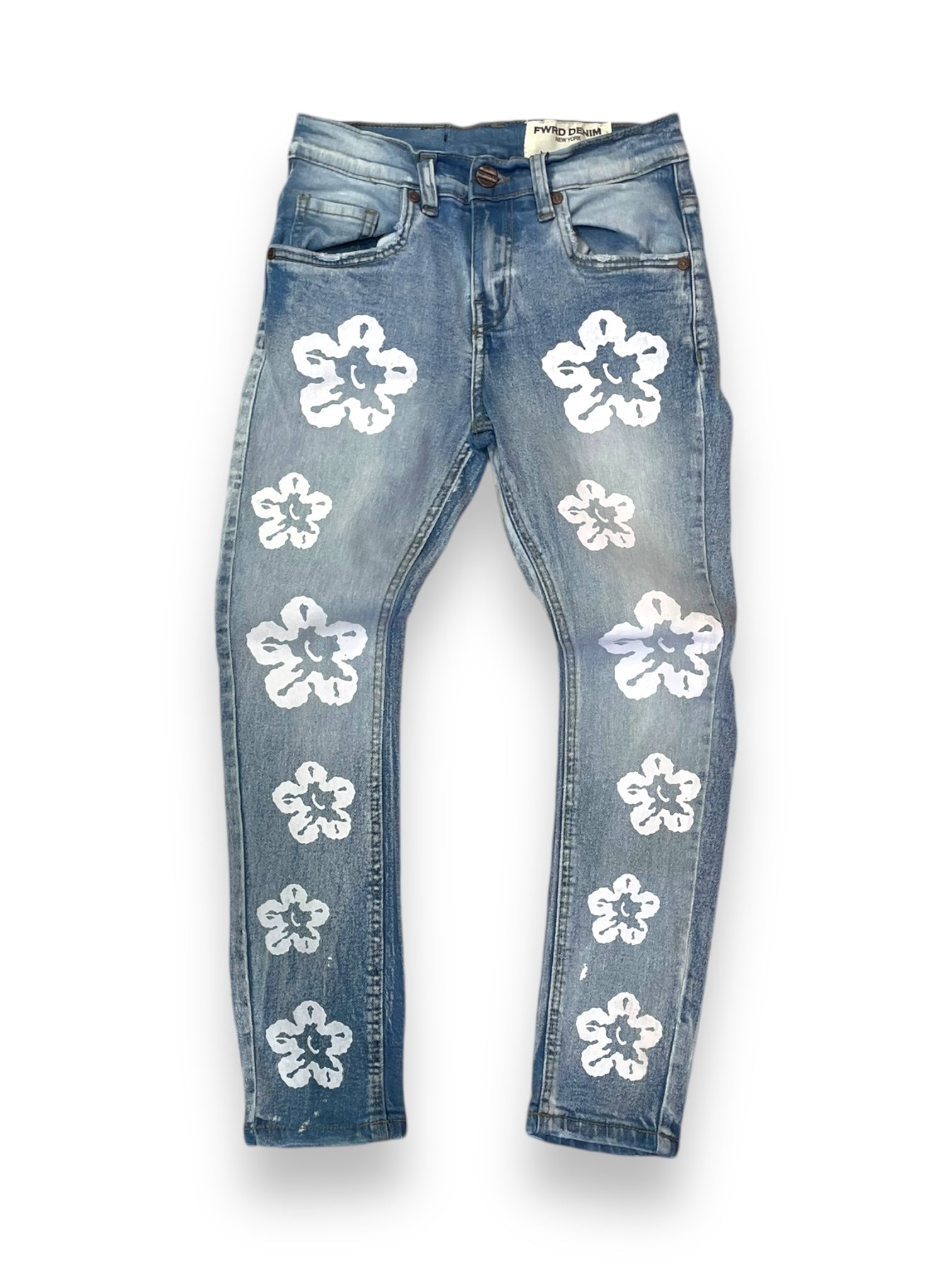 Boy’s Flower Denim Jeans