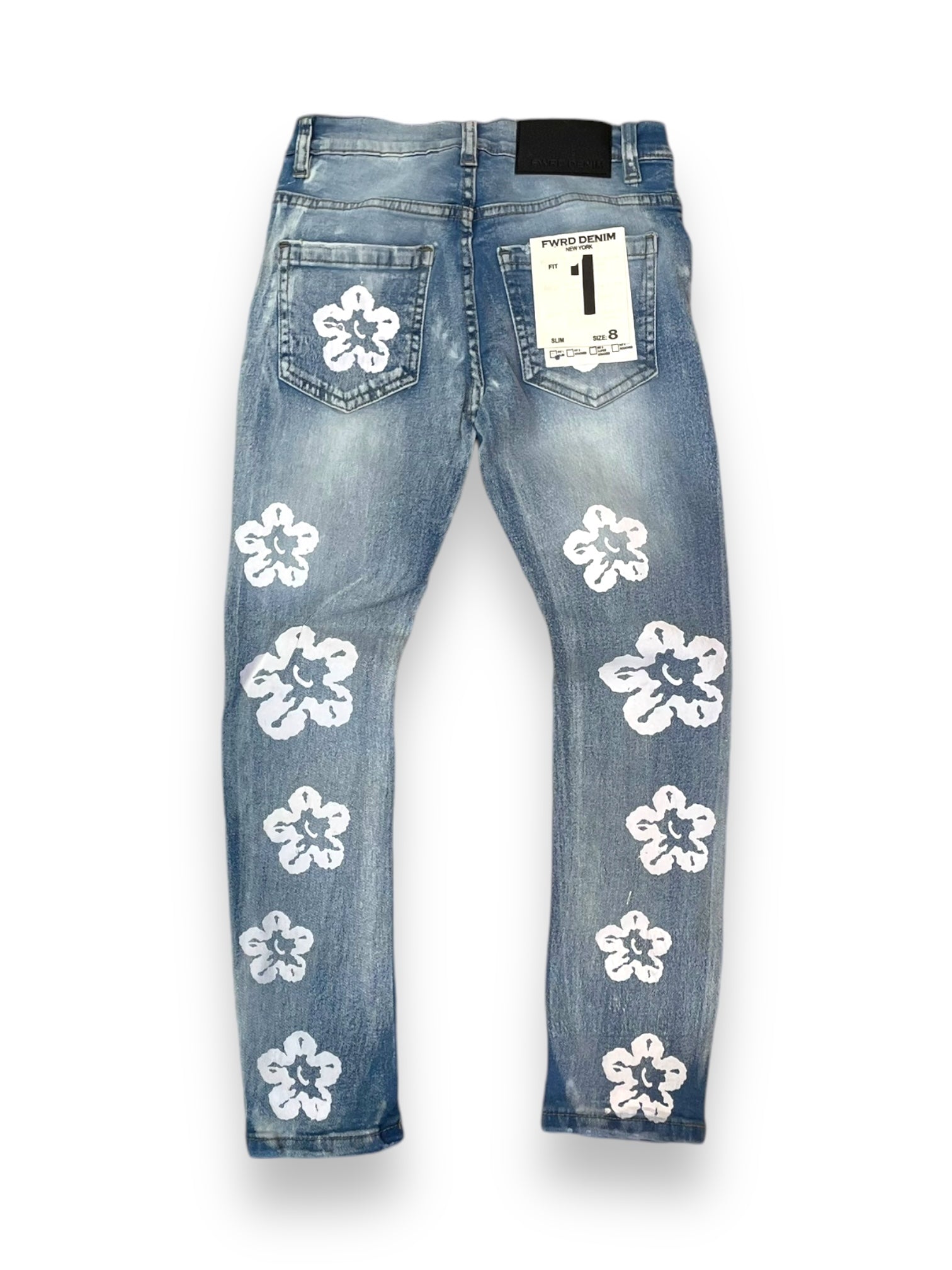 Boy’s Flower Denim Jeans