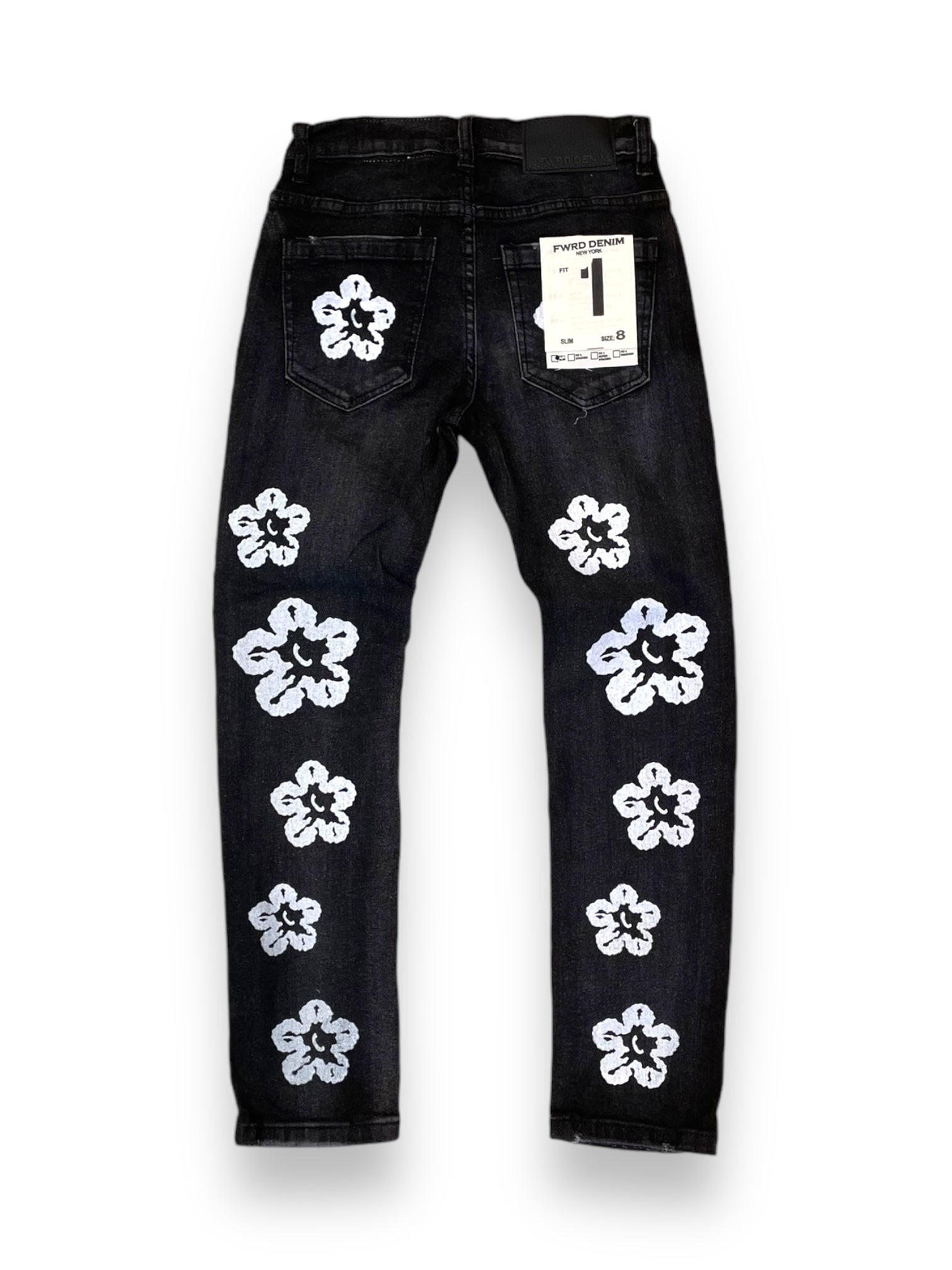 Boy’s Flower Denim Jeans