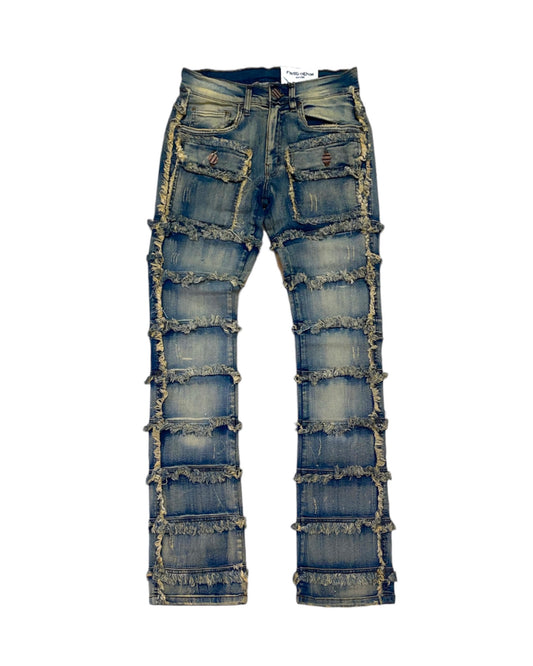 Patchwork True Stacked Jeans