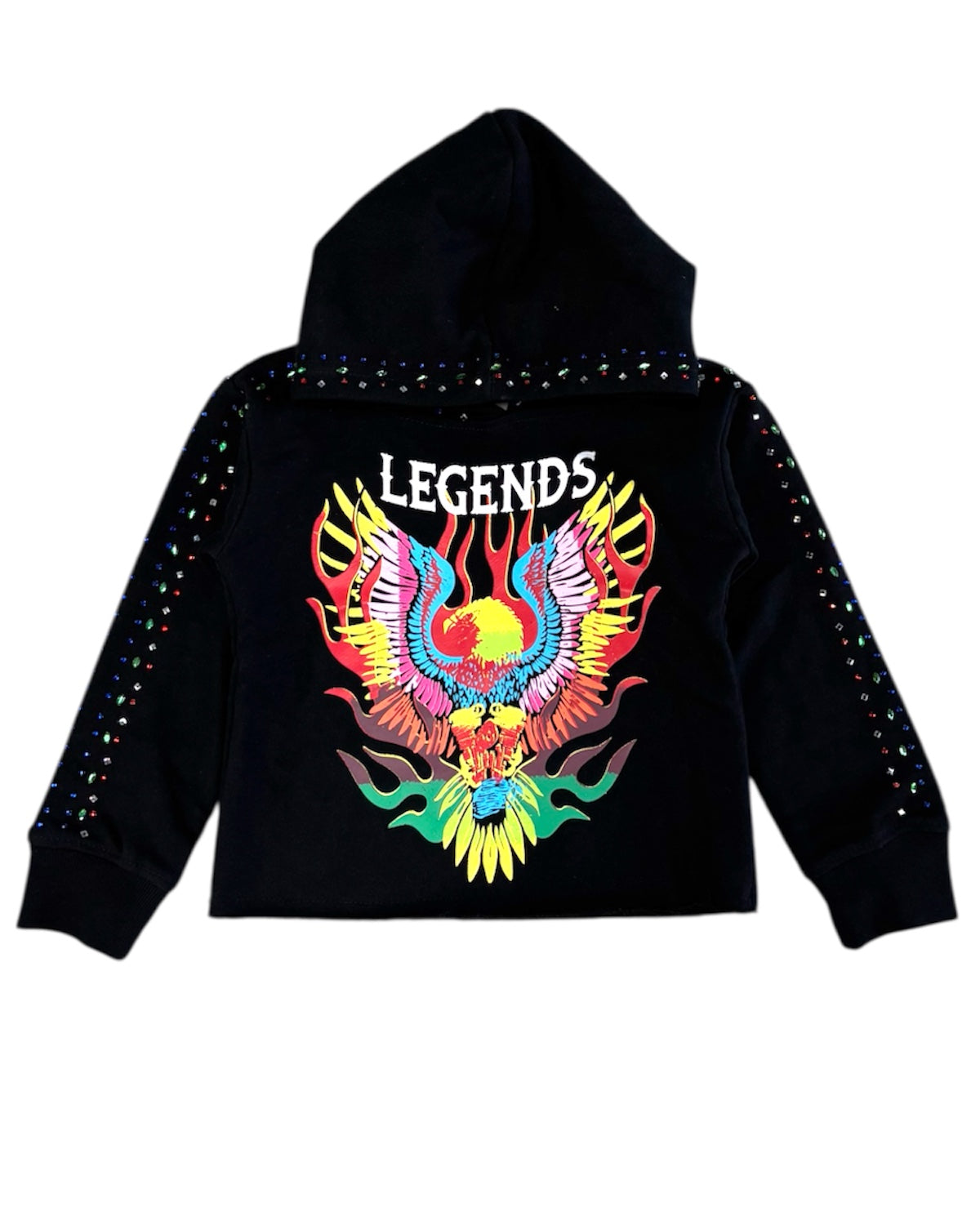 Toddler's Flaming Eagle French Terry Hoodie