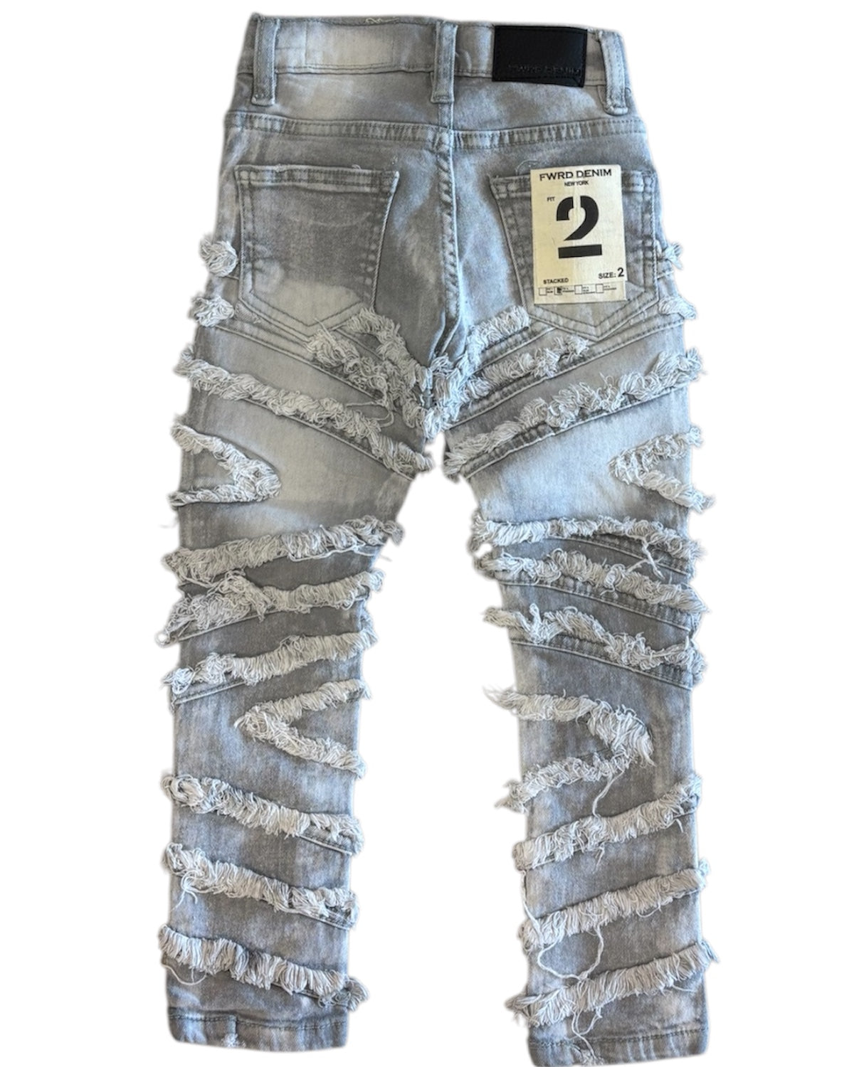 Toddler's Stacked Slash Denim Pants