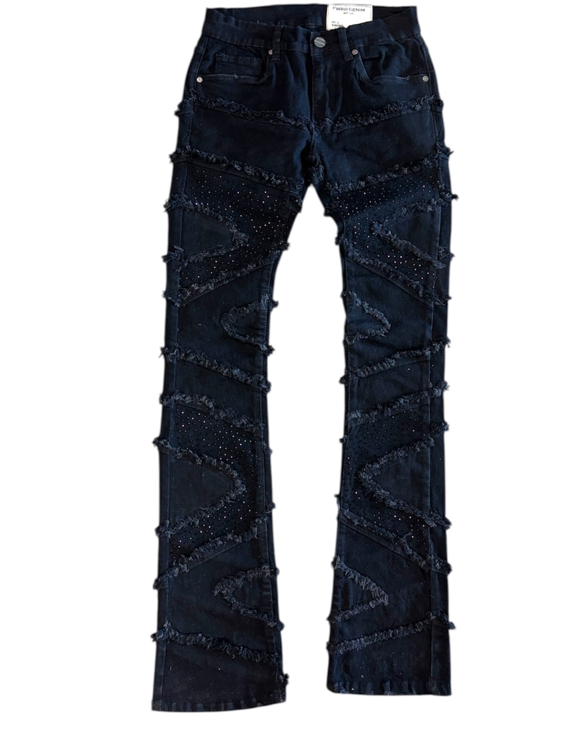 Stacked Slash Denim Pants