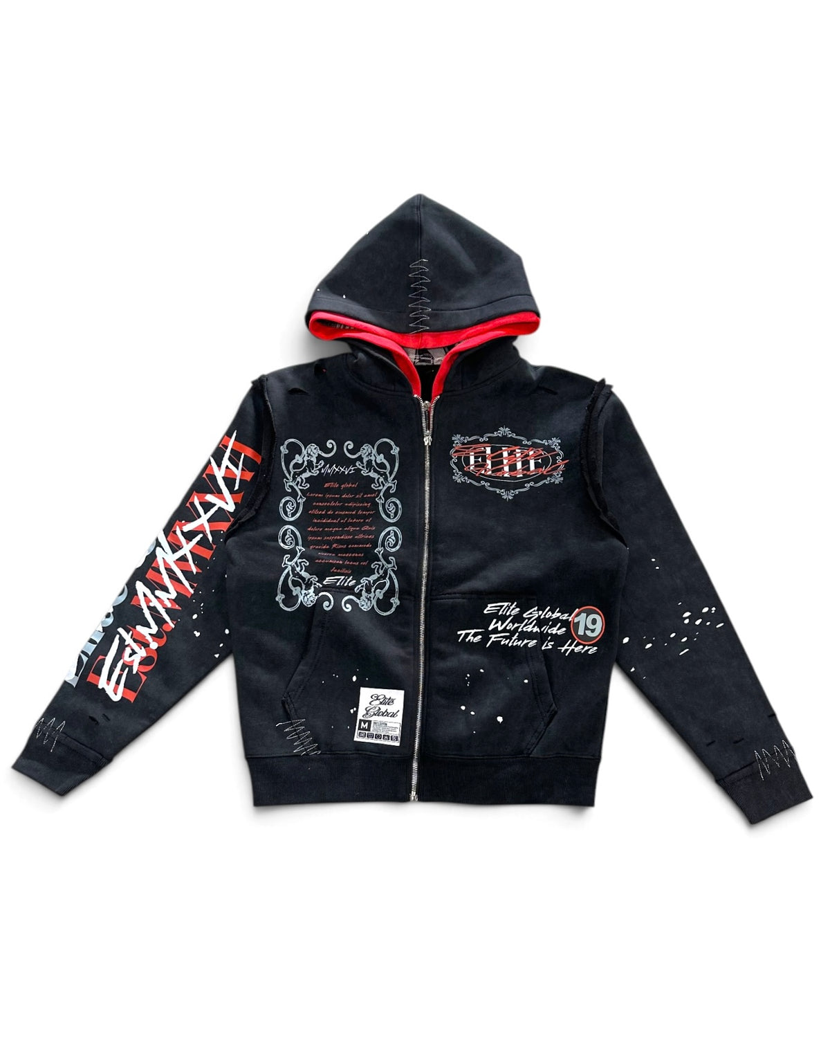 Elite Double Layer Royal Full-Zip Hoodie