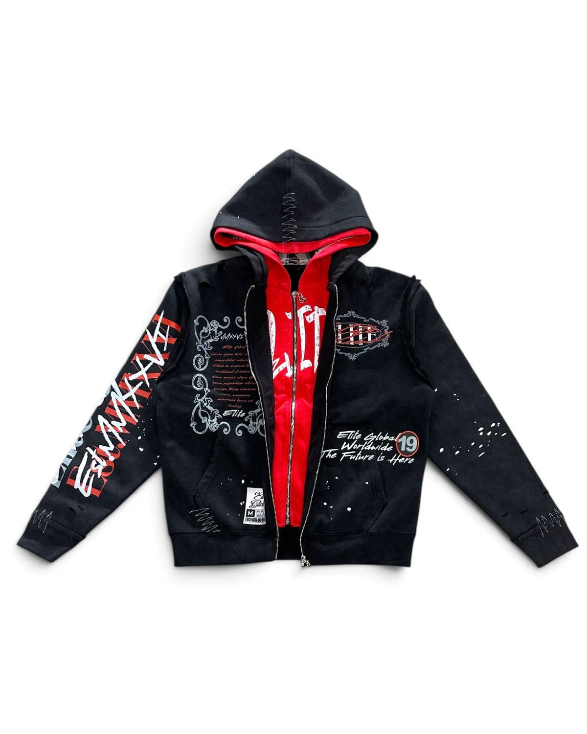 Elite Double Layer Royal Full-Zip Hoodie