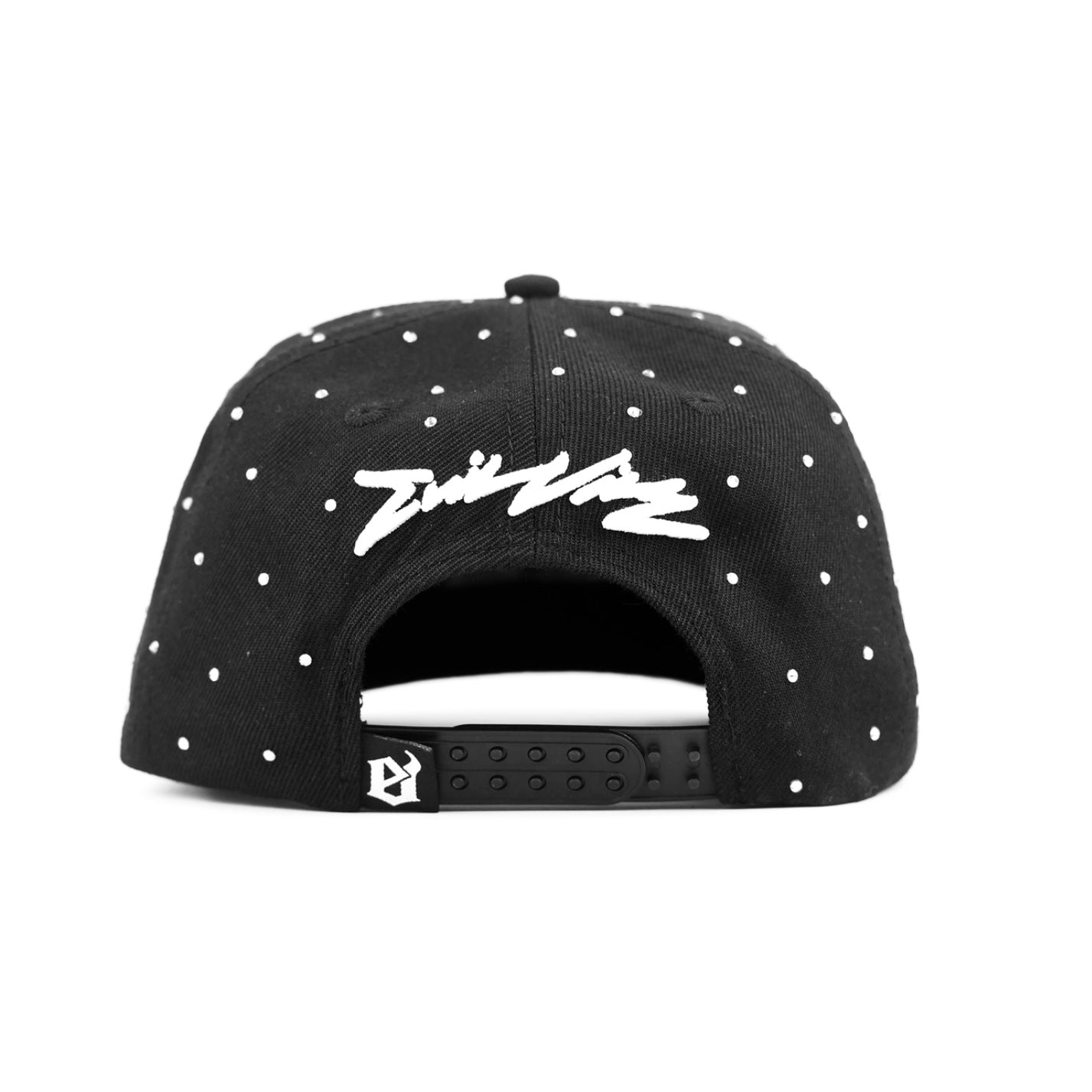 OD Rhinestone Snapback In black color 