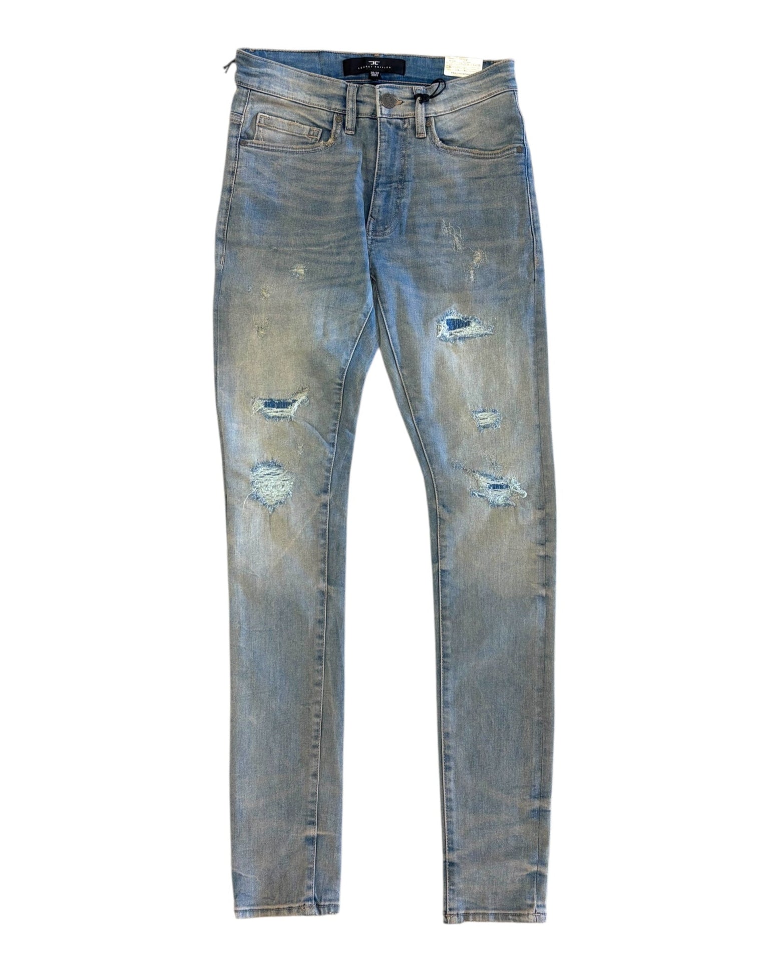 Jordan Craig ross shredded jeans in antique blue