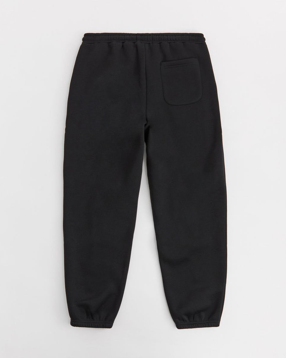 Black sweatpants on a white background