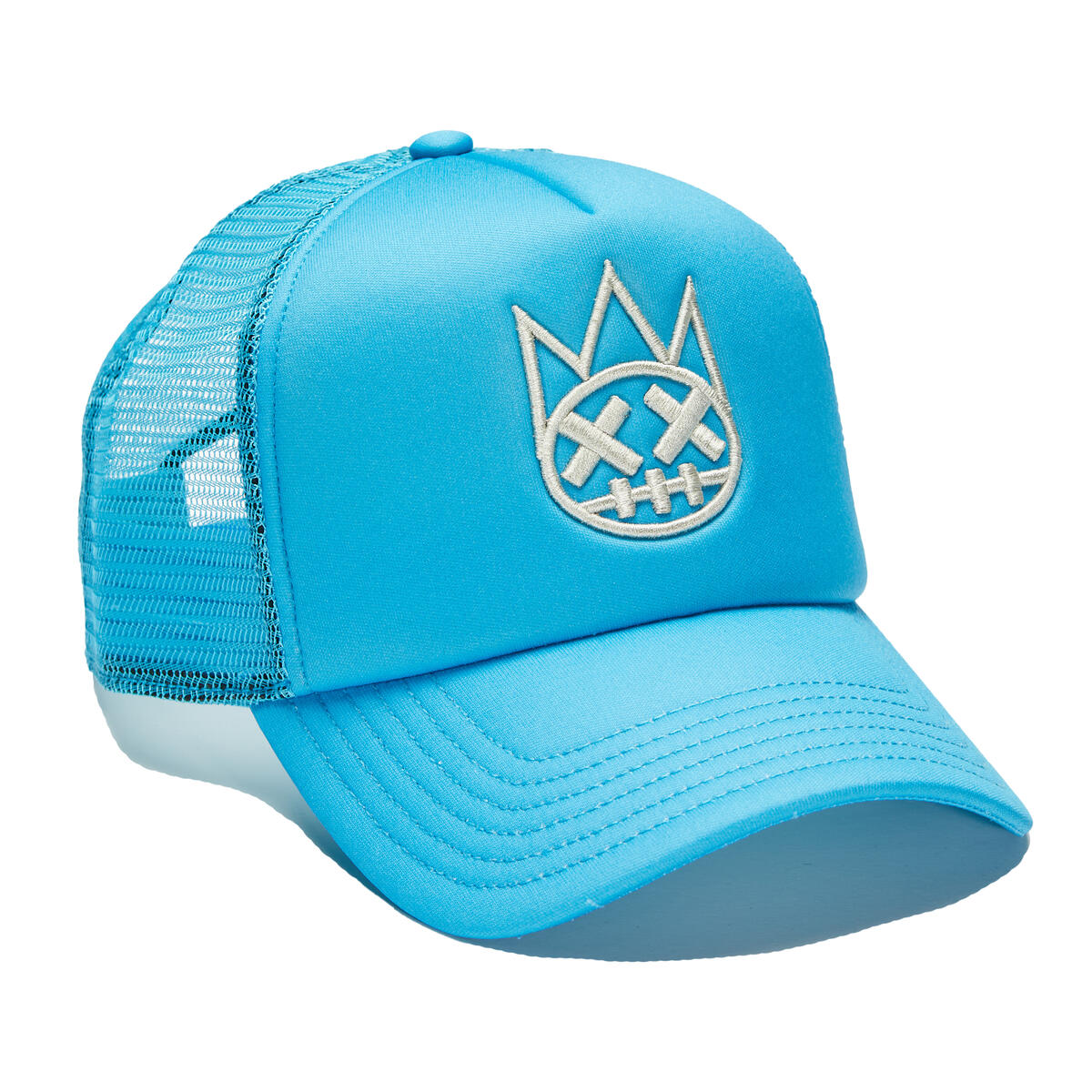 Cult of individuality clean shimuchan logo trucker hat in electric blue