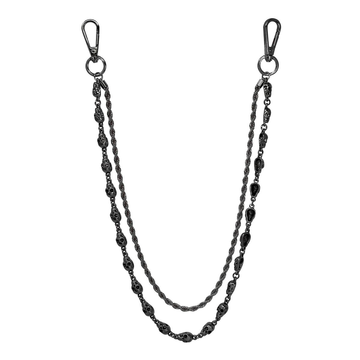 Skull x Cuban Double Pant Chain