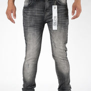 Dzstar smooth rip jeans in black 