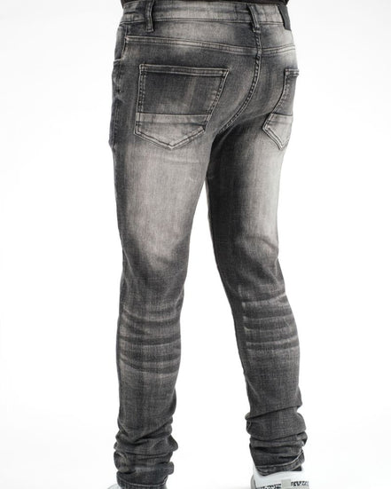 Dzstar smooth rip jeans in black 