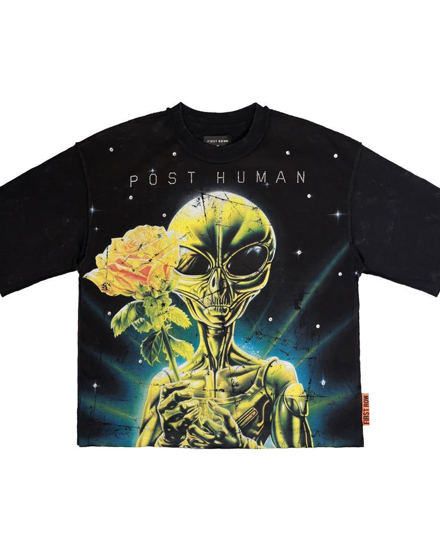 Post Human Soft Touch Crop Tee