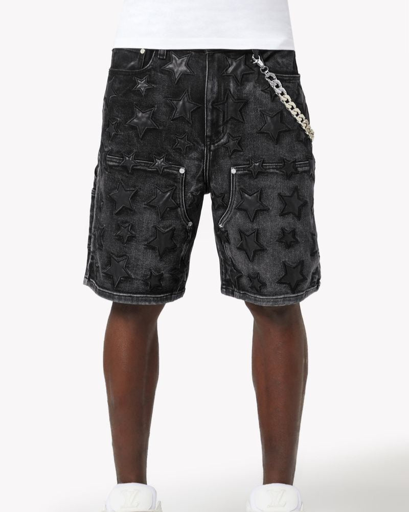 Stars Denim Shorts