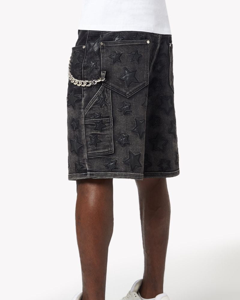 Stars Denim Shorts