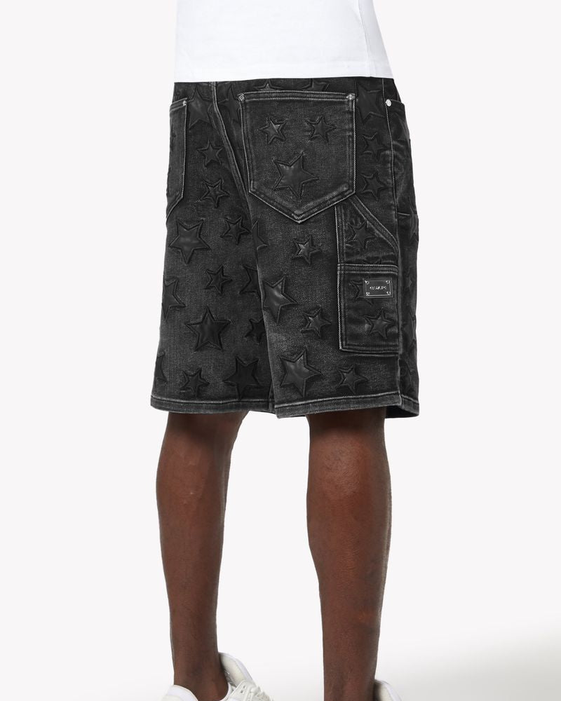 Stars Denim Shorts