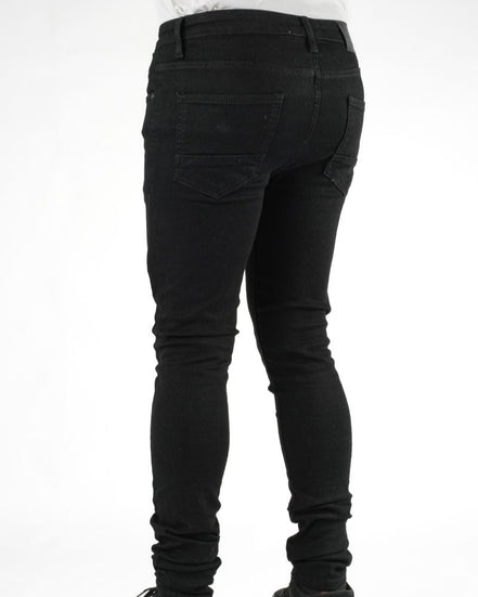 Dzstar super stretch ripped jeans in black