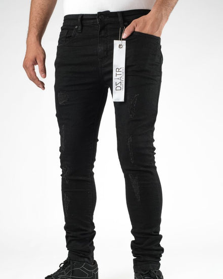 Dzstar super stretch ripped jeans n black