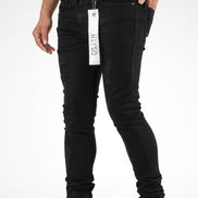 Dzstar super stretch ripped jeans in black