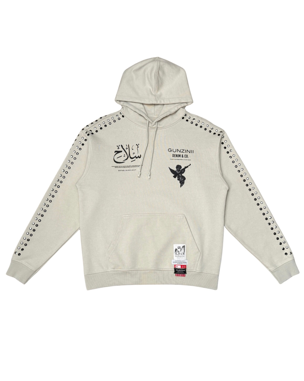 Stoned Dagger Hoodie in Cream Color