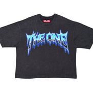 Black t-shirt with blue and white 'THE O'NEILS' logo on a white background